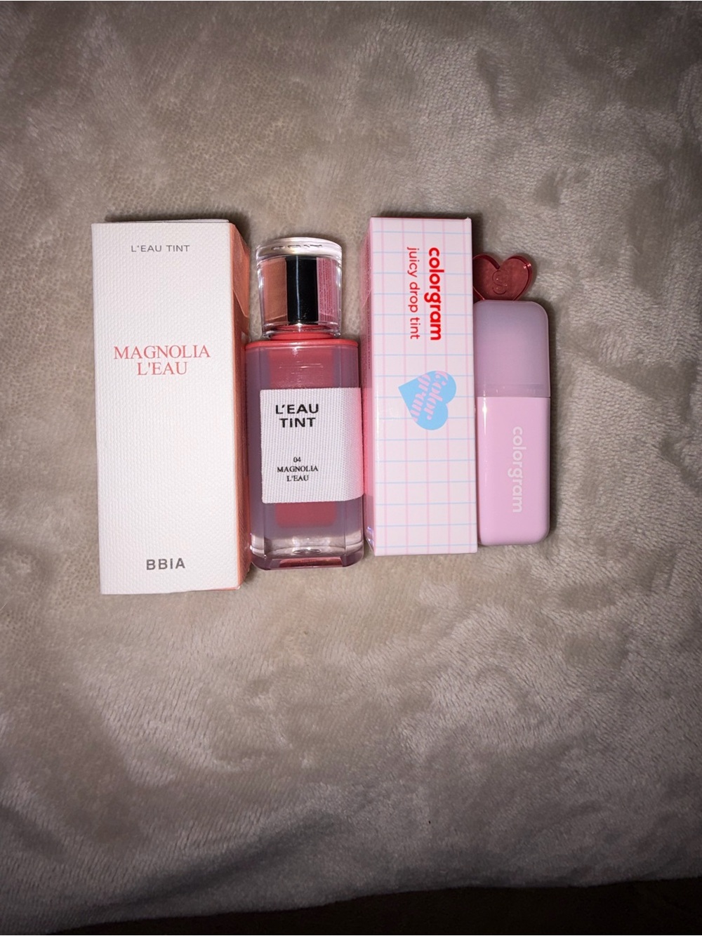 Colorgram Juicy Drop Tint (06 Nice Plum) & BBIA L'Eau Tint (Magnolia) Lip Bundle